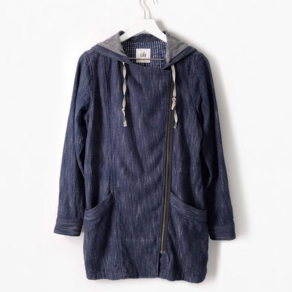 Cabi Adventure Anorak Hooded Chambray Jacket - Picture 2 of 8
